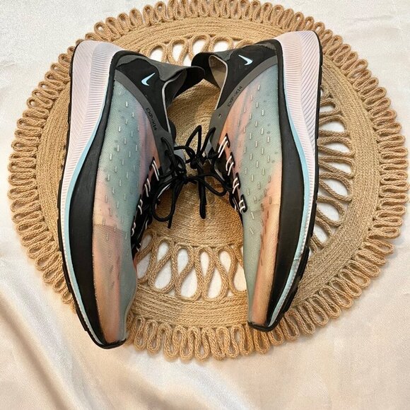 Nike Exp-X14 Sneakers Black Blue Chill Sneakers BQ6972-001 Size 10 - Picture 4 of 9